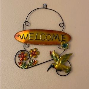 Hanging decor hummingbird